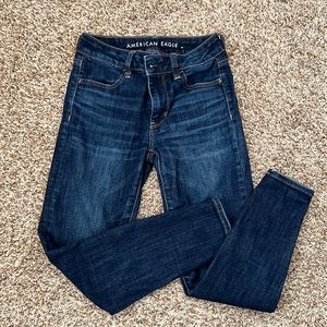 American eagle hi rise jegging jean - 0 x short